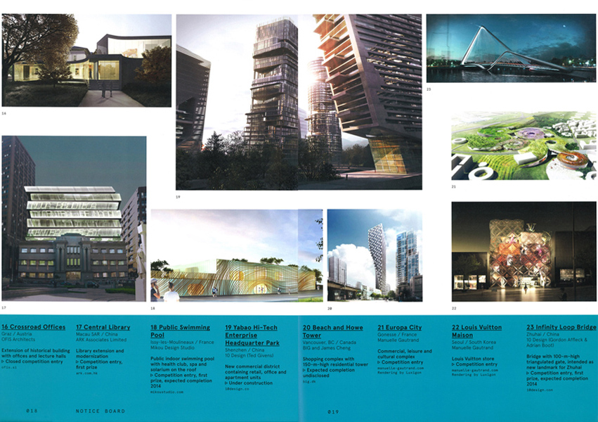 MARK, “Shenzhen Baoneng Super High-Rise” & “Macau Central Library” featured in Notice Board